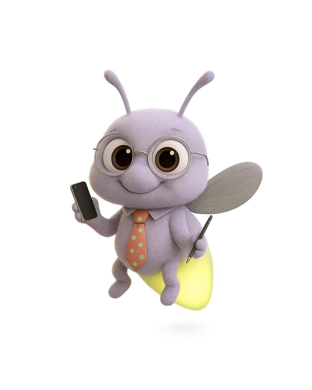 Lumi on the phone